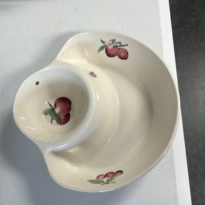 Pfaltzgraff delicious Apple chip and dip bowl